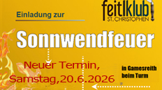 Einladung zur Sonnwendfeuer 2026