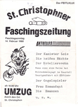 Faschingszeitung 1988