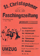 Faschingszeitung 1992