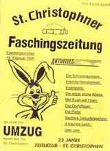 Faschingszeitung 1996