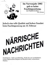 Faschingszeitung 2002